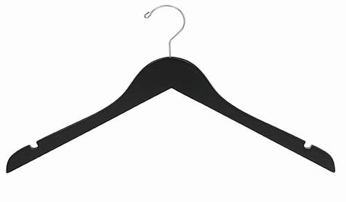 Petite Size Black Wooden Dress Hanger