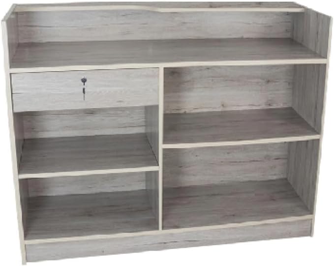Only Hangers Barnwood Ledgetop Register Counter, 6 Feet