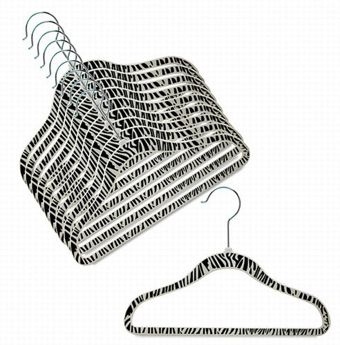 Children's Slim-Line Printed Zebra Hanger