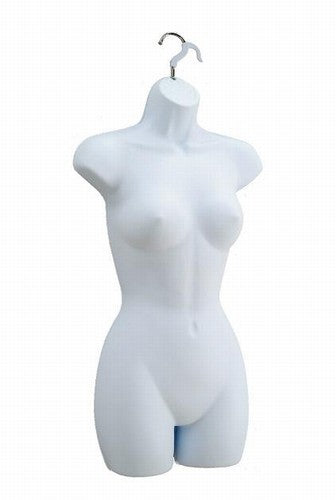Ladies Hanging Torso Form (White);Ladies Hanging Torso Form (White);Ladies Hanging Torso Form (White)