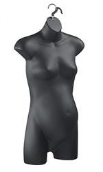 Ladies Maternity Hanging Torso Form (Black)
