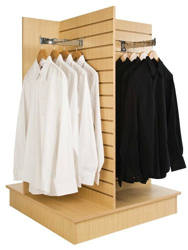 Slatwall 4 Way Merchandiser "Maple"