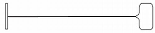 Dennison Fine Fabric Fastener 3"L