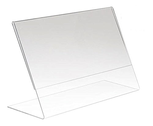 Acrylic Slantback Signholder 7"H x 11"W
