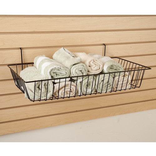 Universal Slatwall/Gridwall Basket 24"