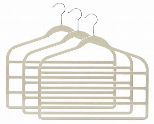 Slim-Line Linen (Off White) Multi Pant Hangers