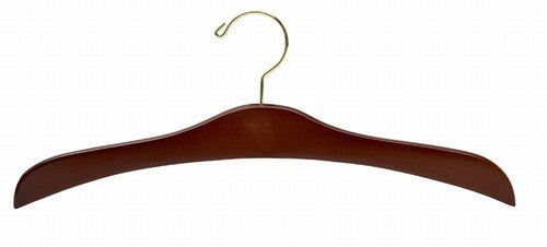 Walnut & Brass Decorative Top Hanger