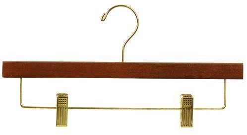 Walnut & Brass Pant/Skirt Hangers