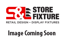 Black or White  Ledgetop Showcases with LED Lights in 4ft and 6ft