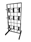 Black Gridwall Countertop Display with Mini T-Legs - Includes (9) 4" Gridwall Ho