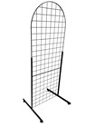 Heavy Duty 2'x 5.5' Arched Gridwall Art Display with EZ Slide-On Legs