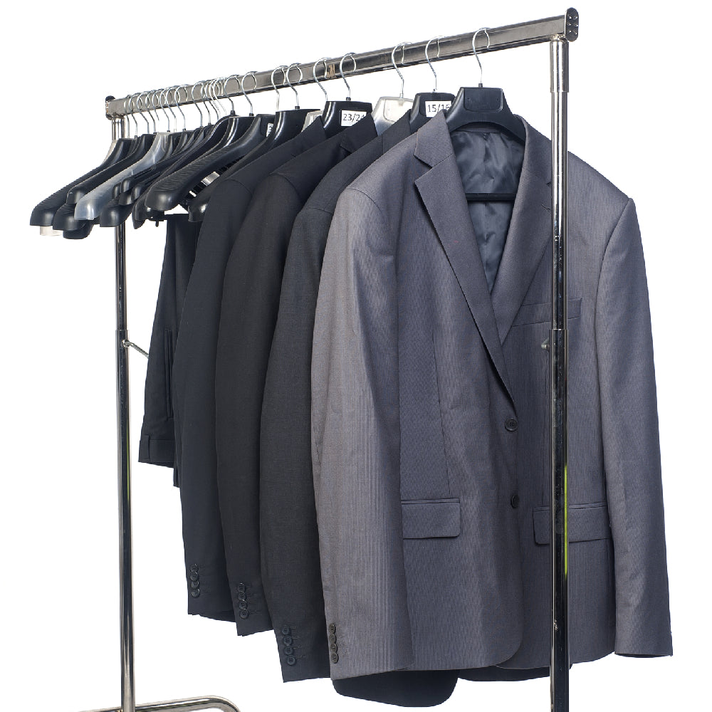 Satin Chrome Garment Racks