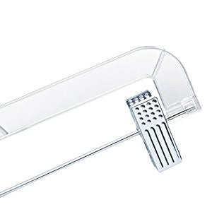 Clear Plastic Pant and Skirt Hanger w/Clips