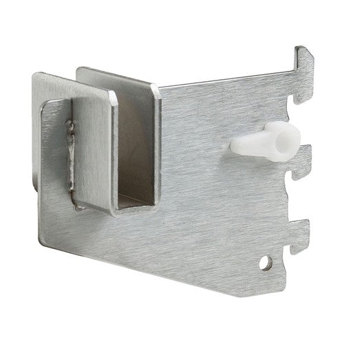 Satin Chrome Rectangular Tubing Bracket (3")