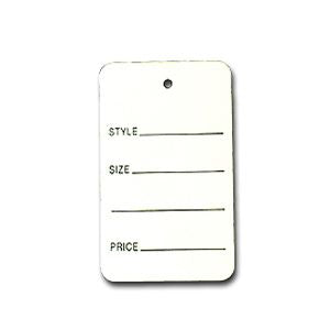 Sale Tag White non-Perf (Standard)