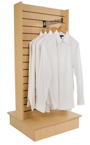 Two Way Maple Slatwall Merchandiser