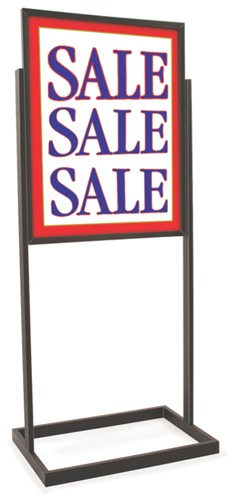 Deluxe Textured Black Sign Holder