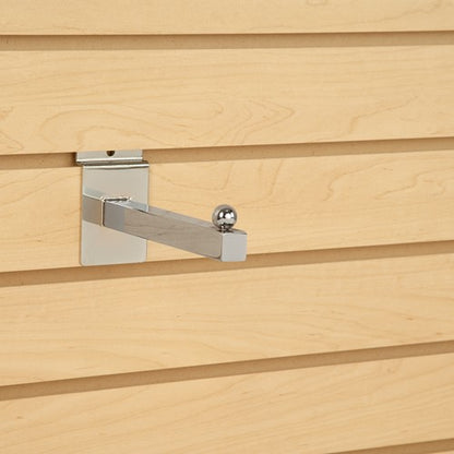 Faceout Square Tube 12" For Slatwall Chrome