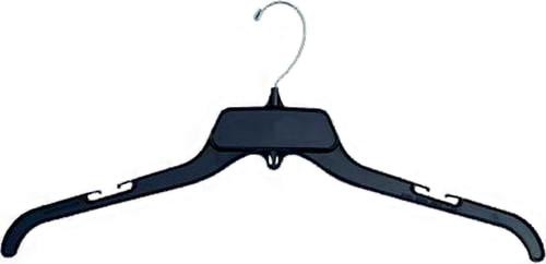 Unbreakable Black Plastic Top HangerBlack