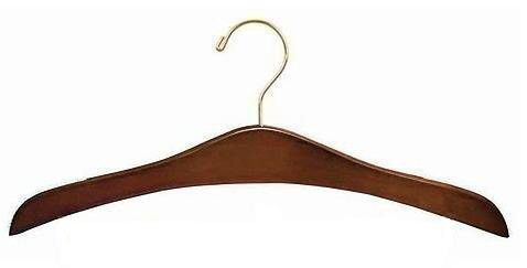 Walnut & Brass Decorative Top Hanger