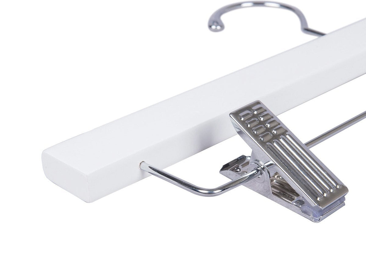 White Wooden Pant-Skirt Hanger